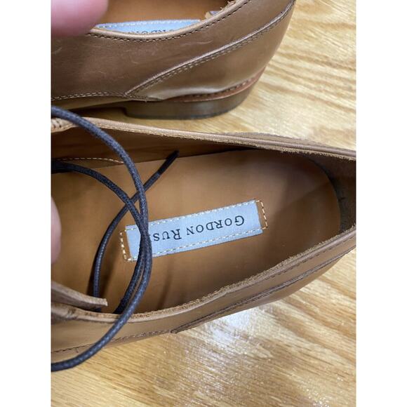 Gordon Rush Oxford Men\'s 10 Brown Leather Lace Up Almond Toe Formal Shoes S44 main image 7